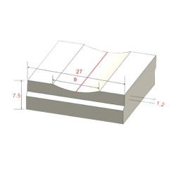 CERAMIC BACKING - HCB 9V27